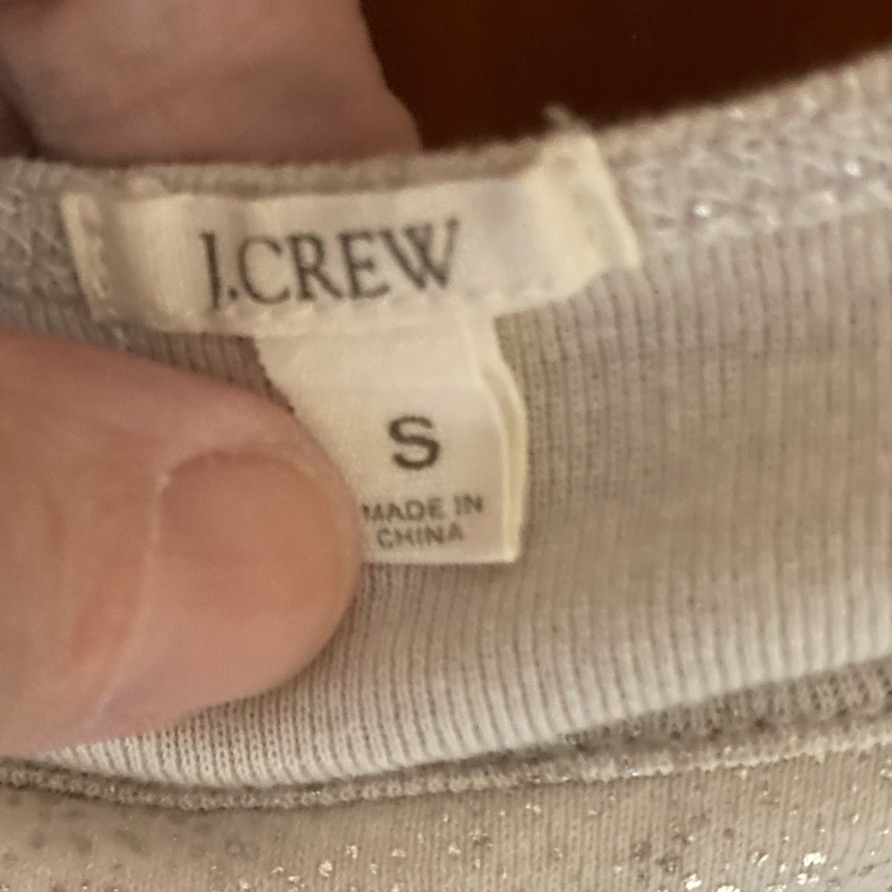 J. Crew | Silver Metallic Strappy Extra Long Strappy Tank Top - Picture 6 of 6